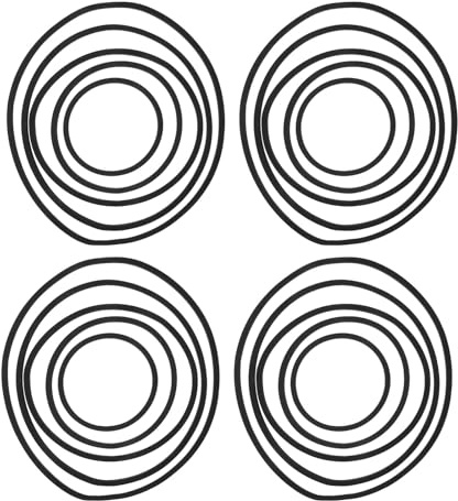 DECOMELODY 20 Piezas Anillos de Alimentación Flotantes para Acuarios Barrera Reutilizable y Lavable para Plantas Acuáticas y Alimentación Precisa de Peces Betta y Goldfish Organizador