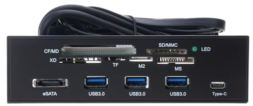 DIEKE Lector de tarjetas USB 3.0 integrado para una rápida transferencia de datos y una solución versátil de transferencia de datos de lector interno de PC