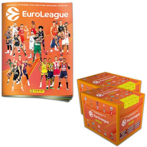 Panini 2025-26 EuroLeague Official Sticker Collection (Mega-Bundle)