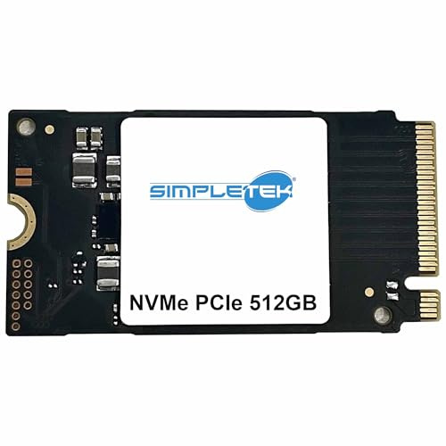 SIMPLETEK - Internal SSD 512GB - 2242 M.2 NVME PCIe 3.0 x4 | High Speed, Ideal for PC Laptop and Compact Systems (Refurbished)