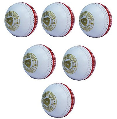 CW Spin Cricket Übungsball Schläger Freindly Home Back Garden Balls 6 Stück