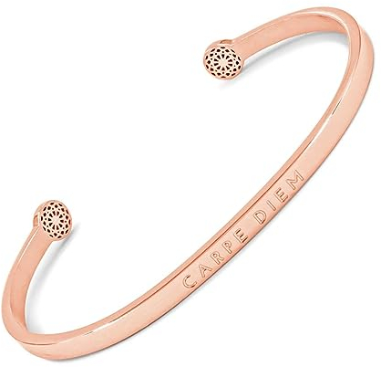 SIMPLE PLEDGE | Carpe Diem Armreif | Armband Damen mit Gravur in Silber, Gold, Roségold | Perfekt als Schmuck Geschenk | Blindgravur