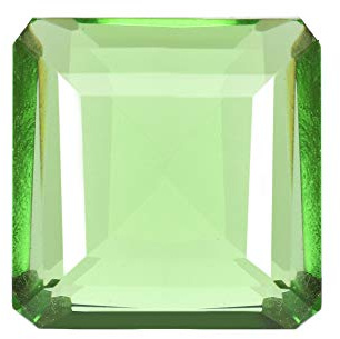 REAL-GEMS Amethyst Loose Stone 75.00 Ct. Finest Square Cut Green Amethyst Loose Gemstone for Home Decor