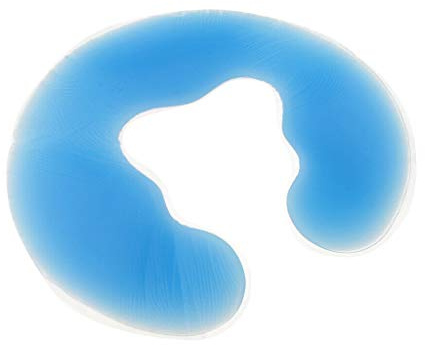 Weiches Silikonkissen für Massageliege, Kopfstütze und Gelkissen, für Gesichtsauflage, Spa, Massagegerät, Gesichtskissen, Blau