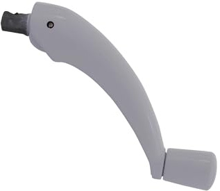 Brixwell Folding Handle G2 for Roto Pro Drive Operators 5/16 Hex End, Die Cast Material, 3-1/2 Length, White Finish,Sliding Window Handle,Security Window Handle