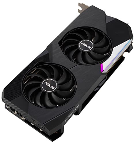 ASUS Dual Radeon RX 6700 XT OC Edition Gaming Grafikkarte (AMD Radeon RX 6700XT 12GB GDDR6, PCIe 4.0, 1x HDMI 2.1, 3x DisplayPort 1.4a, DUAL-RX6700XT-O12G)