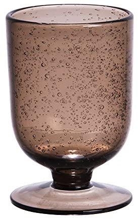 Table Passion - Verre à pied Gordes Bullé 25 cl brun (lot de 6)