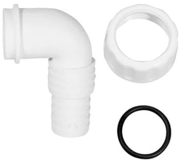 PIPETTA CURVA PER SCARICO LAVATRICE LAVASTOVIGLIE PP 1 Cromo