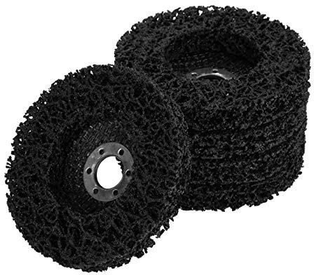 5Pcs Strip Discs Stripping Wheel,100mm 4inch Durable Poly Paint Removal Disc, Paint Remover Discs for Angle Grinder Clean and Remove Paint Coating Rust Welds Oxidation(Black)