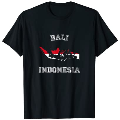Indonesia Distressed Flag Bali Pride T-Shirt