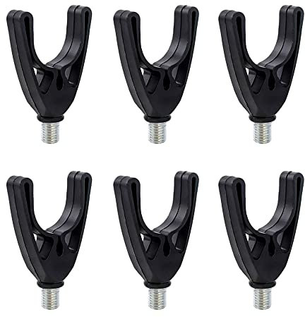 Aweisile Angelrutenauflagen 6 Stück Rutenauflagen Angelrutenhalter Rutenauflage für Angelruten Rutenablage Halterung Kunststoff Angelrutenauflagen Angeln Rutenauflage für Alle Rutenhalter