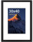 wyewye Marco de fotos 30 x 40, 30 x 40 cm, marco de 30 x 40 cm, con cristal de plástico irrompible, marco de fotos de 30 x 40 cm, negro, para impresión de 30 x 40 cm y fotos de 20 x 29 cm, marco de