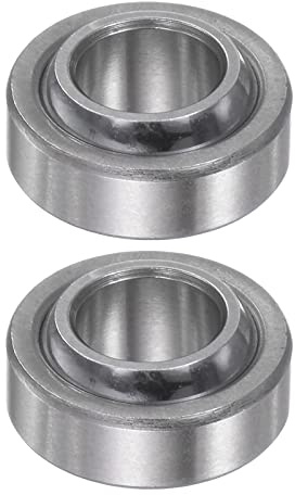 sourcing map 2Stk GE8C Sphärisch Schlicht Lager 8mmx16mmx8mm Versiegelt Sphärisch Radiales Kugellager