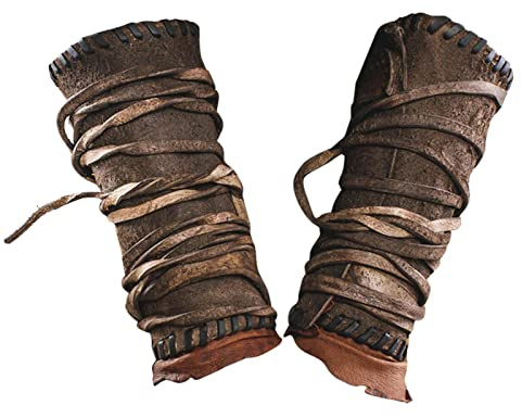 1 Paar Mittelalterliche Leder-Armschützer, Erwachsene, Kunstleder-Armschützer, Verstellbare Vintage-Armschienen Aus Kunstleder, Armband, Ritter, Retro-Renaissance-Armschützer Für Männer Und Frauen