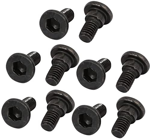 XYWHPGV 10 Stück Kohlenstoffstahl-Schulterschraube 4 mm Schulterdurchmesser 2 mm Schulterlänge M3 x 5 mm Gewinde(08125 335ff 17b98 5cea6 f9c21 f9b37