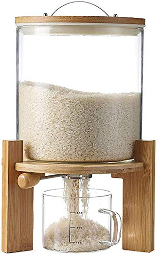 Storage Jar with Lid,5L/8L,Glass Cereal Dispenser Storage Jar Set Airtight Storage Container Kitchen Storage Container.-5L
