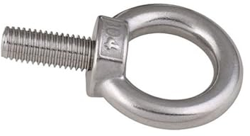 1 Stück A2 Edelstahl Hakenringschrauben M3 M4 M5 M6 M10 M12M M18 Augenschrauben Verschluss (Size : M24 x 40mm)