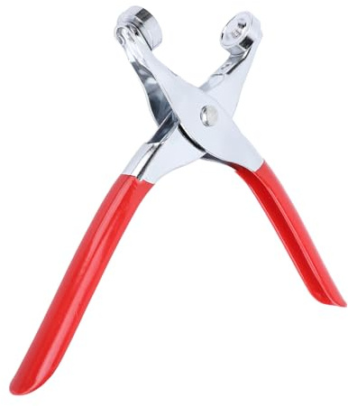 Kit Attrezzi per Occhielli, Pinze per Occhielli per Lavori Creativi, Punzone Manuale 12 Mm con 160 Occhielli e Rondelle, Pressa Manuale per Occhielli in Acciaio Legato, Design