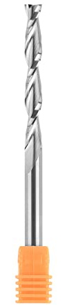 SpeTool Spiralfräser mit 1/4-Zoll-Schaft nach oben geschnitten, 5,1 cm Schnittlänge, super extra lange 10,2 cm Gesamtlänge, Vollhartmetall-Schaftfräser für CNC-Holzbearbeitung