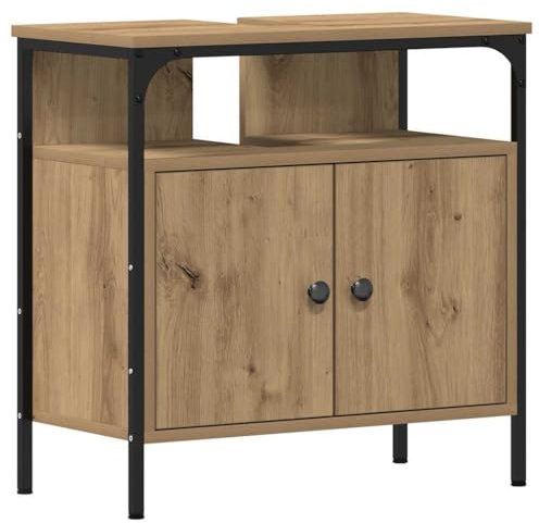 vidaXL Mueble de baño para Lavabo Artisan Oak 60x30x60 cm, Armario de Lavabo de baño, Mueble lavamanos baño, Mueble bajo Lavabo, Mueble de baño