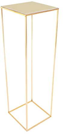 DJOAIUYF Gold Blumenständer Blumensäule Metall Tafelaufsatz Stand Blumenhocker aus Metall Dekosäule Hochzeit Dekor Blumenhocker Metall Pflanzenständer 28 * 28 * 80cm (29 * 29 * 100cm)
