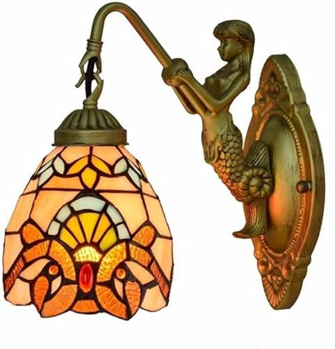 NTALJC -Style Applique, Barocco -Style a Mano -Lampada Colorata Fatta in Stile 6 -Pollici -Style -Style -Style