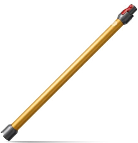 Asta Telescopica Rigida di Ricambio per Dyson V7/V8/V10/V11/V15 -UNIVERSALE- Tubo Aspirapolvere Prolunga Da 73cm + Sgancio Rapido in Lega di Alluminio, Arancione