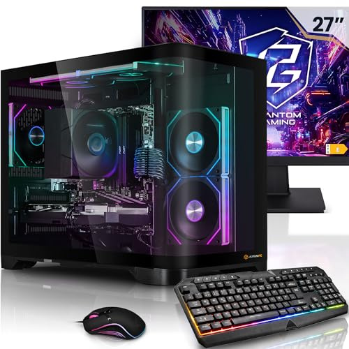 AURUMPC Aurum Komplett Set Gaming PC Ryzen 7 7800X3D • 27 Monitor • GeForce RTX5060Ti 16GB • 32GB DDR5 • 1TB M.2 SSD • Windows 11 • Tastatur • Maus pc Gaming komplettpaket
