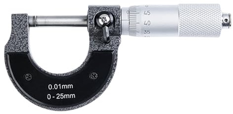 Micrómetro de precisión 0-25 mm 0,001 mm de diámetro exterior calibrador métrico herramienta de medición micrómetro micrómetro de diámetro exterior micrómetro(25-50mm)