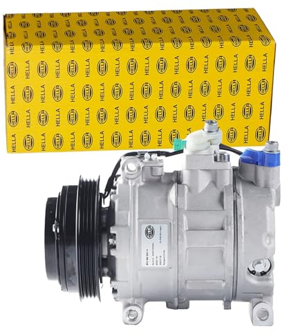 HELLA 8FK 366 200-141 Kompressor, Klimaanlage - 7SBU16C - Swash plate - 12V | 8FK 366 200-141 Kompatibel mit Passat B5.5 (3B3),Passat B5.5 Variant (3B6),Superb I (3U4)