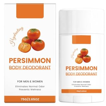 Persimmon Deo Stick 75g – Frischer Natürlicher Persimmon-Duft, Langanhaltender Geruchsschutz & Feuchtigkeitsspendende Pflege für All-Day-Frische | Unisex für Täglichen Gebrauch & Sport (1PC)