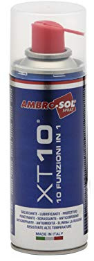 AMBRO-SOL, XT 10, Lubricante Multifunción, 10 en 1, Spray 400ml - Boquilla Pequeña
