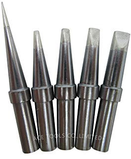 5 Stück Ersatz Lötspitzen für die Lötstationen WESD51 WESD50 WES51 WES50 WE1010 WE1010EU WE1010EDU WCC100 WECP-20 WTL 1000S-0 PES51 PES50 LR21 LR20 WEP70 WECP WCC101 EC1201A EC1204A EC1201Lötkolbentip
