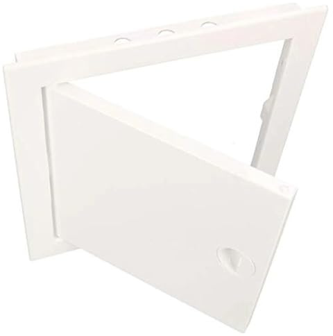 KOTARBAU Revisionsdörr 30 x 50 cm plast ABS inspektionsdörr vit underhållslapp snäppstängning, avtagbar vägg/tak/golv, robust öppning, uni
