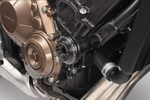 CB650R 2019/23 - Kit Sturzpads 'Warrior' (R-0821) - Aluminium Sturzschutz Rahmen Crash Sliders - inkl. Hardware-Bolzen - Motorradzubehör De Pretto Moto (DPM Race) - 100% Made in Italy