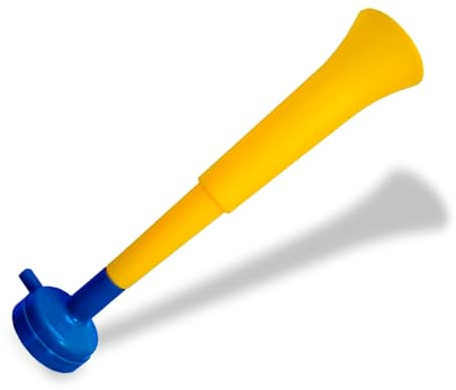 FUN FAN LINE - Pack 3 Trompettes Vuvuzela à Trois Corps | Klaxon Compact et Démontable pour Football, Fêtes et Événements Sportifs | 98 DB Animation Enfants et Adultes Facile à Transporter (Suède)