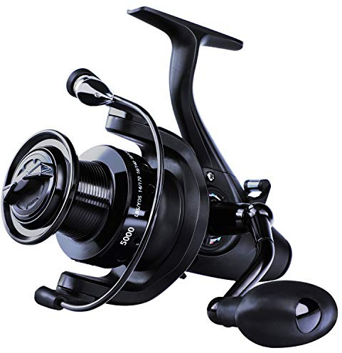Sougayilang Carrete de pesca de carpa ultra suave y potente, carrete giratorio 12+1BB con cuerpo de metal, capacidad de frenado de 12,7 kg para pesca en agua salada y dulce - 6000