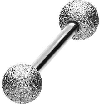 PIERCINGLINE Chirurgenstahl Barbell | DIAMANTOPTIK | Piercing Stab Brust Intim Ohr Zunge | Größen & Farbauswahl