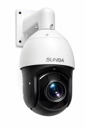 SUNBA PoE+ PTZ Außenkamera, 36-Fach optischer Zoom, 5MP Dome Überwachungskamera, Zwei-Wege Audio & Infrarot-Nachtsicht mit großer Reichweite bis zu 450m (P636 V2, Performance Serie)