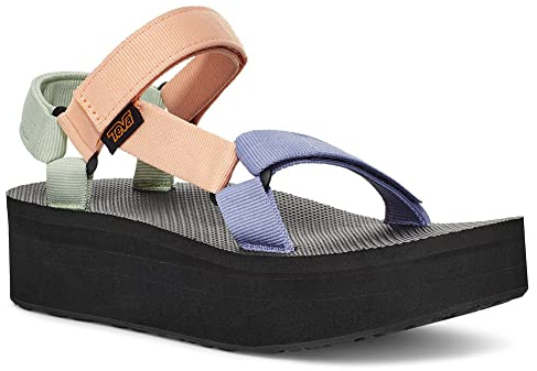 Teva Damsandaler med platt form, Sherbert Multi, 37 EU