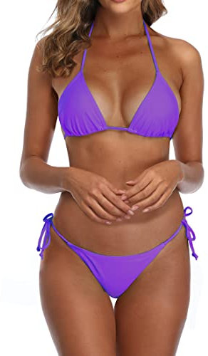 SHERRYLO Thong String Bikini Sets for Women Sexy Two Pieces Bathing Suits