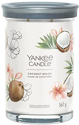 Yankee Candle Signature Scented Candle | Coconut Beach Large Tumbler Candle with Double Wicks | Soy Wax Blend Long Burning Candle | Perfect Gifts for Women