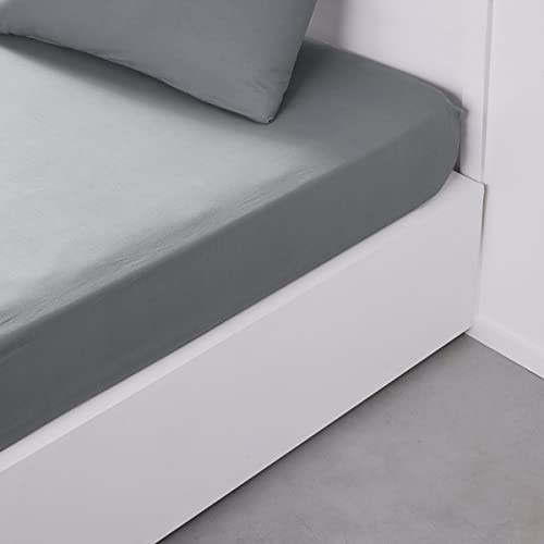 TODAY Essential - Drap Housse 140X190 cm 2 personnes 100% Coton Uni