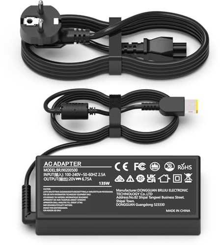 Hafiuege 135W Laptop Netzteil Ladekabel Kompatibel mit Lenovo C0056
