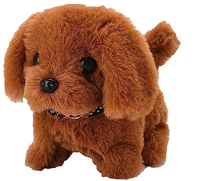 Chien Jouet Enfant, Jouet électronique interactif de Chien avec Une Laisse et des Effets sonores Chien Interactif Peluche Télécommande interactif réaliste,Marchant,aboyant et remuant la Queue