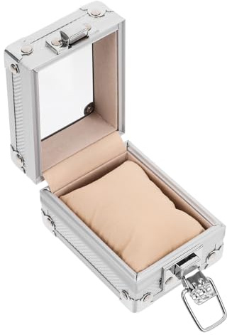Holibanna Scatola Da 2 Pezzi Cofanetto Portagioie Organizzatore Di Orologi Scatola Portagioie Scatola Per Orologi Vetrina Valigetta Del Treno Rotante Orologio Separare Viaggiare
