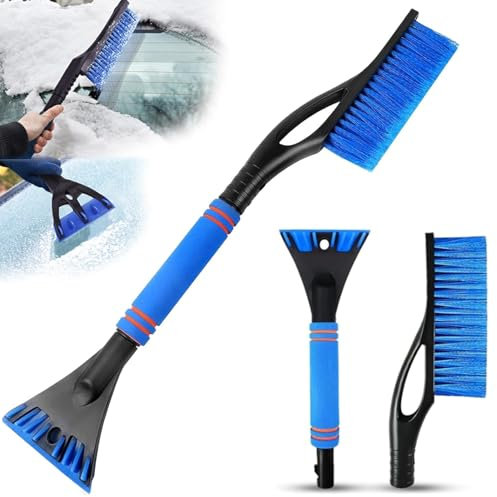 SFSSHUI Eiskratzer Auto Mit Besen,2 In 1 Auto Eiskratzer Schneebürste Eiskratzer Schneebesen Schnee Auto Besen,Abnehmbarer Eiskratzer Langlebiger Scheibenkratzer Auto Für LKW SUV Windschutzscheibe.