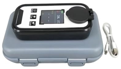 FVRYCA High Precision New Antifreeze Monitoring Digital Refractometer for Ethylene Glycol and Propylene Glycol for Engine Coolant Tester with ATC