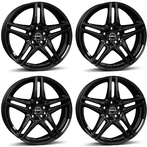 4x Borbet Felgen XR 8.0x17 ET30 5x120 black glossy kompatibel mit BMW 1 2 3 4 5 6 7 X1 X3 X4 Z4