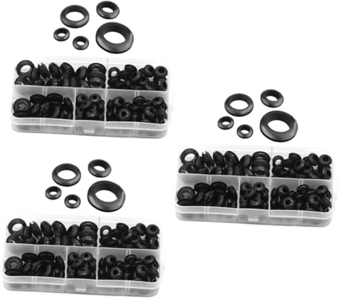 OSALADI 315stücke Teiliges Sortiment Gummitüllen Für Kabeldurchführungen Gummidichtungen Für Elektrogeräte Vielseitige Schutzringe Zur Abdeckung Von Löchern Und Kabelschutz Für